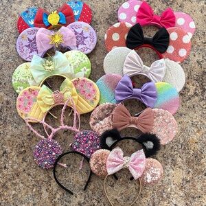 11 minie mouse ear head bands + 2 extra